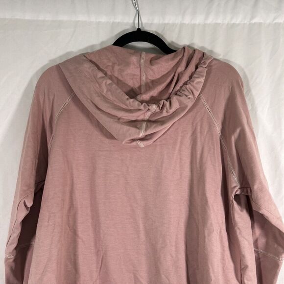 New Karen Kane Sweater Women's Large Pink Drawstring Pockets Pullover - Picture 7 of 8